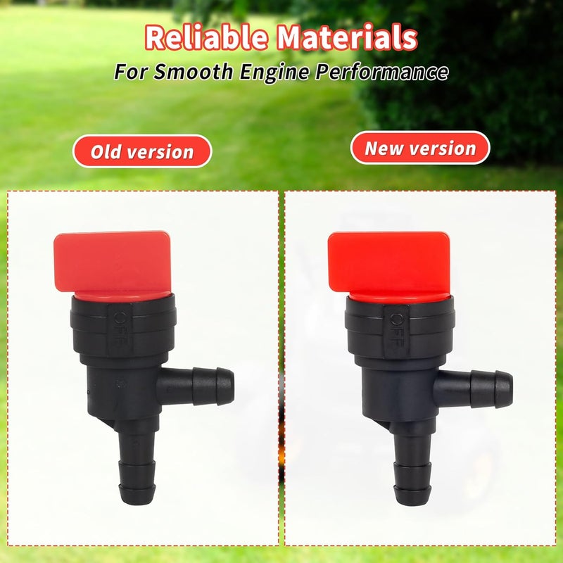 CLSR2U 90 Degree Fuel Shut off Valve, 1/4" Fuel Cut Off Valve for Riding Lawn Mower, Replace B&S 698181 494539 697944 Te cumseh 35857, 90 Degree Gas Shut Off Valve for Small Engines, 4 Pack - Image 4
